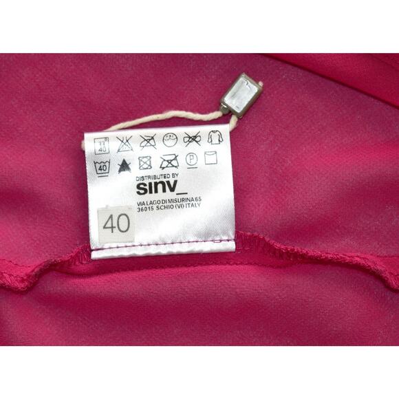 B4 NEW SEE BY CHLOE Pink Multi Printed Summer Dress With Liner Size US 4 IT 40 - Picture 8 of 8